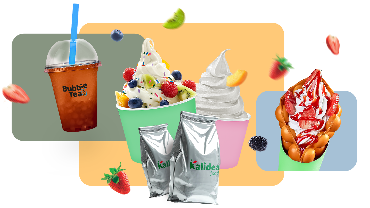 Preparati per gelaterie e yogurterie self service